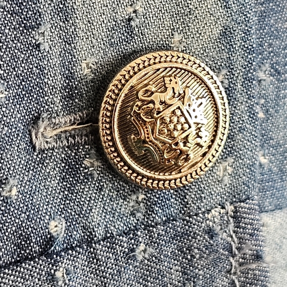 For Her NYC Goth Coquette Grunge Romantic Dress Wash Blue "The Takeover" Size M - Picture 10 of 15